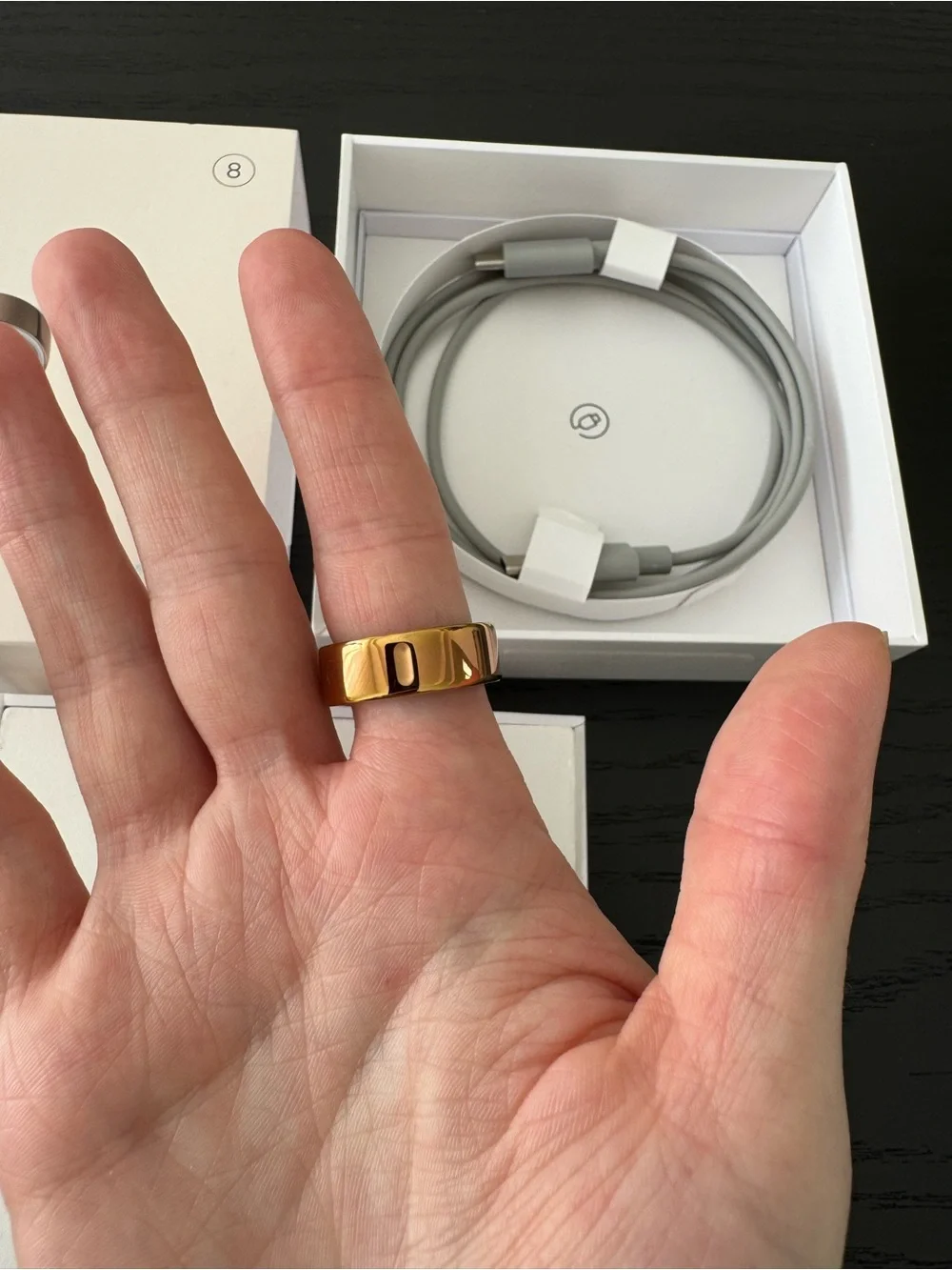 Oura Smart Ring Gen 4 in Rose Gold Size 8